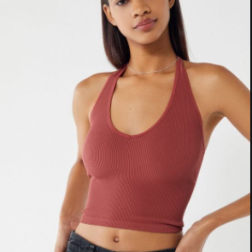 Urban Outfitters seamless ribbed halter size small